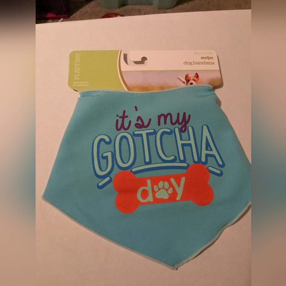 Gotcha Day Dog Bandana Brand New with tags multiple sizes available - Picture 4 of 8